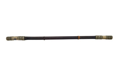 Lot 71 - A TRADITIONAL SIDE-BLOWN BAMBOO FLUTE (BANSURI)