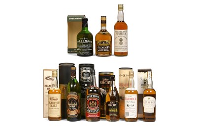 Lot 230 - A SELECTION OF 8 YEAR OLD AND PURE MALT