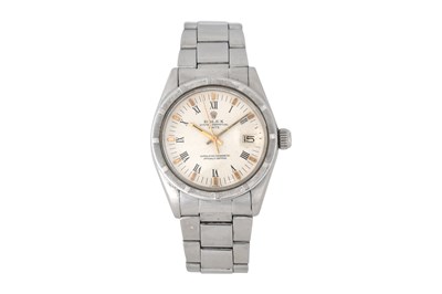 Lot 11 - A MEN’S ROLEX STAINLESS STEEL AUTOMATIC BRACELET WATCH