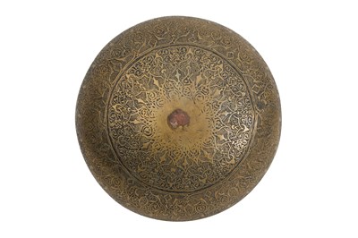 Lot 192 - A SILVER-INLAID VENETO-SARACENIC BRASS BOWL