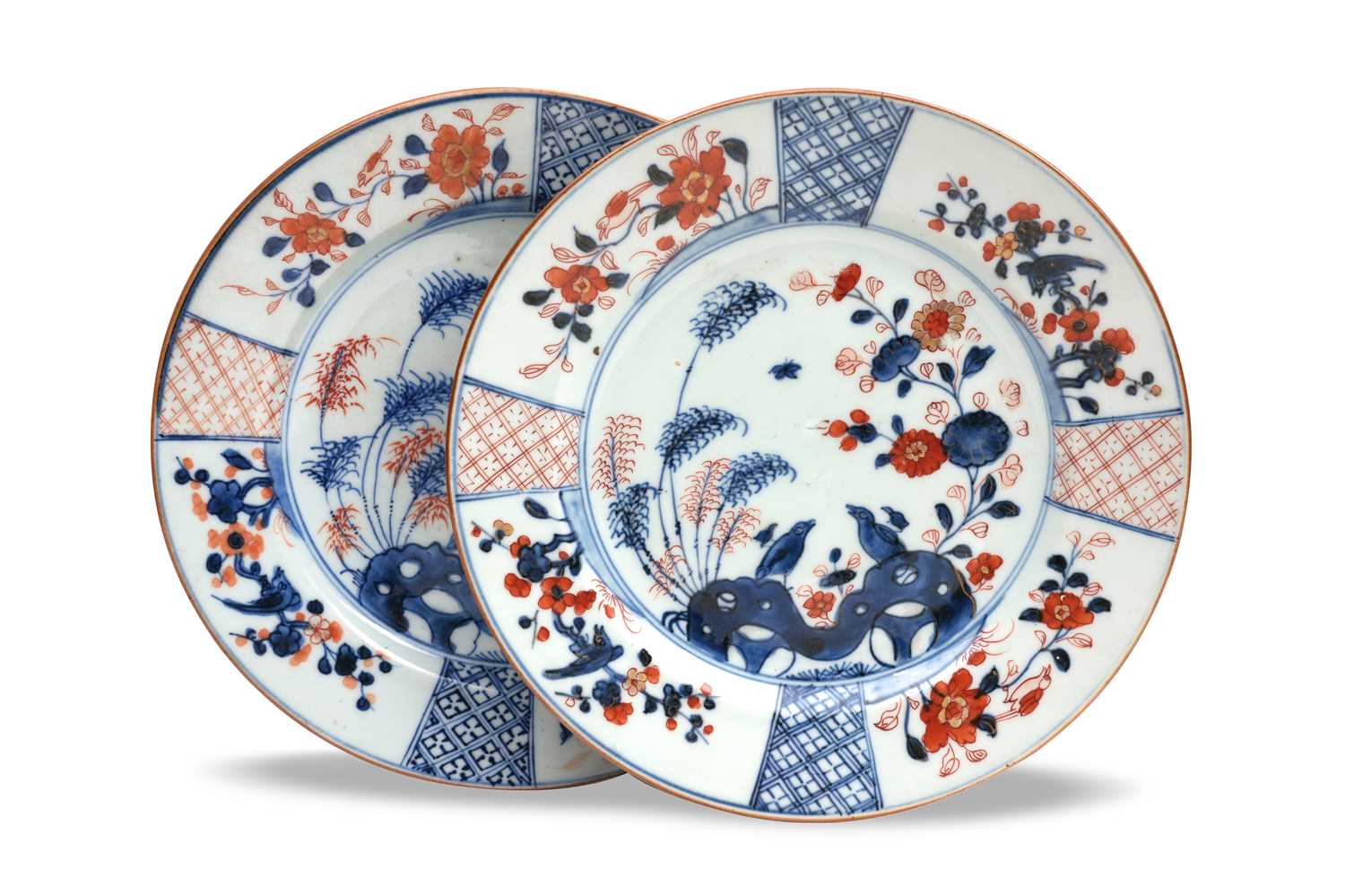 Lot 40 - A PAIR OF CHINESE IMARI DISHES
