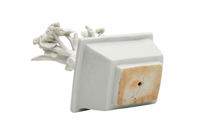 Lot 29 - A CHINESE BLANC DE CHINE MODEL OF A PRUNUS TREE