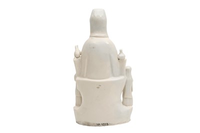 Lot 28 - A CHINESE BLANC DE CHINE FIGURE OF GUANYIN