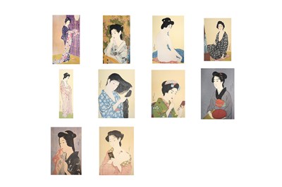 Lot 227 - A JAPANESE FOLIO OF PRINT REPRODUCTIONS AFTER HASHIGUCHI GOYO (1881 – 1921)