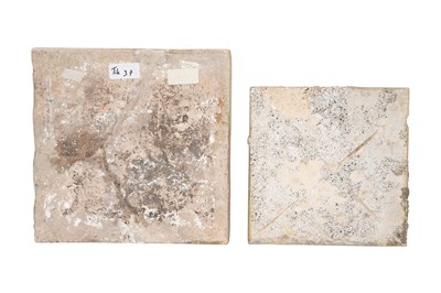 Lot 144 - TWO IZNIK-STYLE KUTAHYA POTTERY TILES