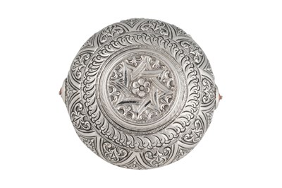 Lot 246 - AN ALGERIAN CORAL-SET SILVER BUCKET