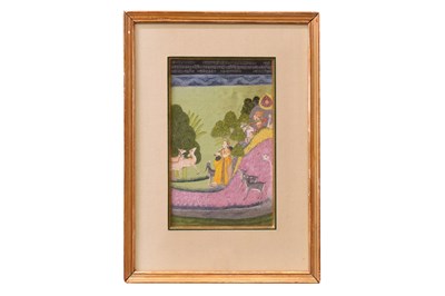 Lot 151 - AN ILLUSTRATION FROM A RAGAMALA SERIES: TODI RAGINI