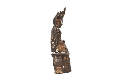 Lot 15 - A CHINESE BRONZE FIGURE OF A BODHISATTVA