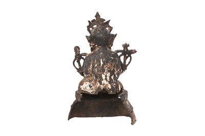 Lot 15 - A CHINESE BRONZE FIGURE OF A BODHISATTVA