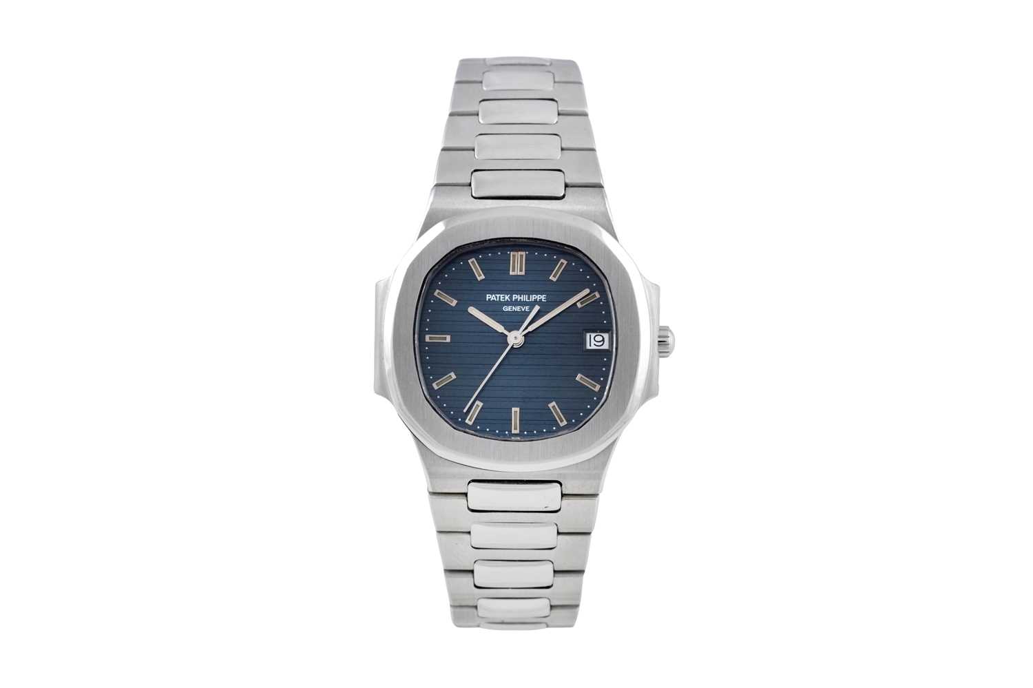Lot 24 - A UNIQUE PATEK PHILIPPE PROTOTYPE STAINLESS STEEL QUARTZ BRACELET WATCH