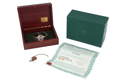Lot 51 - A rare men's Rolex 18k yellow gold and stainless steel automatic chronograph bracelet watch.
