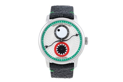 Lot 21 - A LIMITED EDITION LOUIS ERARD KONSTANTINIDOU CHAYKIN GREEN WRISTWATCH