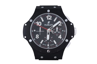 Lot 55 - HUBLOT BIG BANG BLACK WALL CLOCK.