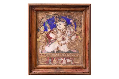 Lot 115 - BABY KRISHNA STEALING BUTTER (GHEE)