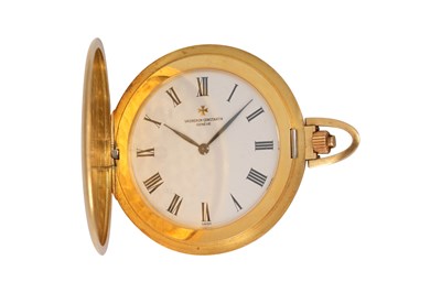Lot 73 - A VACHERON CONSTANTIN 18K YELLOW GOLD OPEN FACE POCKET WATCH