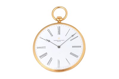 Lot 80 - A VACHERON CONSTANTIN 18K YELLOW GOLD OPEN FACE POCKET WATCH