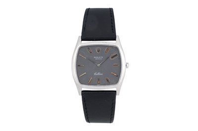 Lot 46 - A MEN'S ROLEX 18K WHITE GOLD MANUAL WRISTWATCH