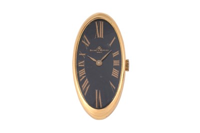 Lot 64 - A LADIES BAUME & MERCIER 18K YELLOW GOLD MANUAL WATCH