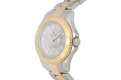 Lot 50 - A MEN'S ROLEX 18K YELLOW GOLD AND STAINLESS STEEL AUTOMATIC WRISTWATCH