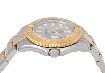 Lot 50 - A MEN'S ROLEX 18K YELLOW GOLD AND STAINLESS STEEL AUTOMATIC WRISTWATCH