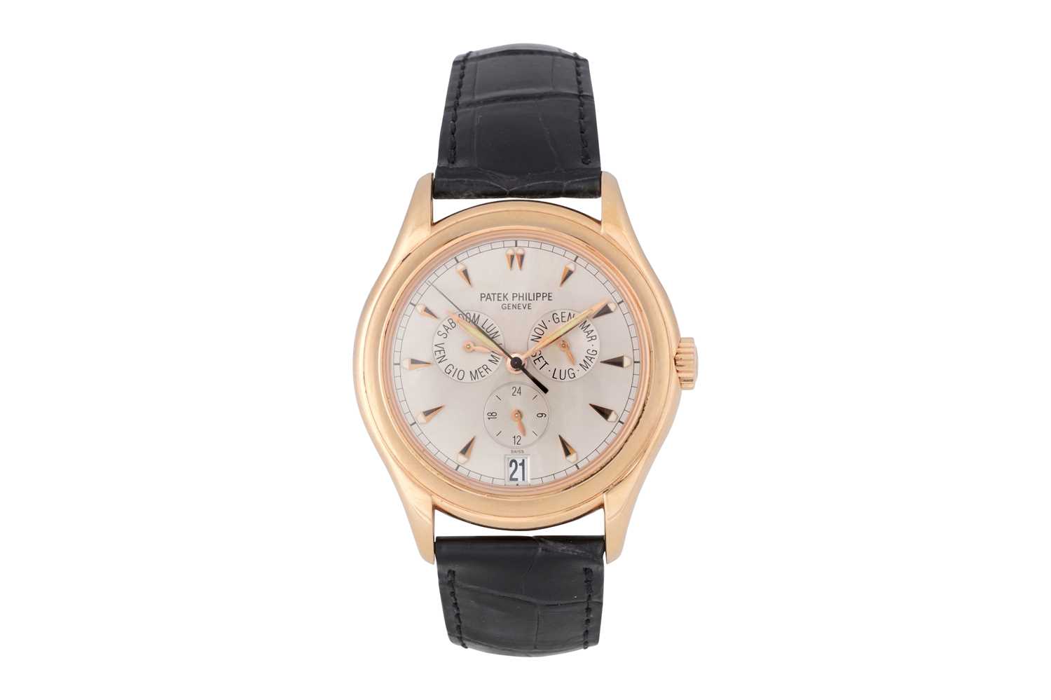 Lot 14 - A UNIQUE PATEK PHILIPPE FROM THE FOOTBALL PLAYER SEBASTIANO ROSSI