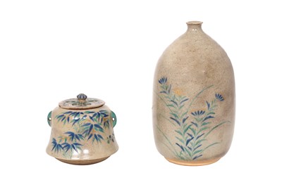 Lot 134 - TWO JAPANESE KYO-YAKI PIECES