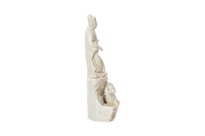 Lot 27 - A CHINESE BLANC DE CHINE FIGURE OF WENGCHANG
