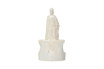 Lot 27 - A CHINESE BLANC DE CHINE FIGURE OF WENGCHANG