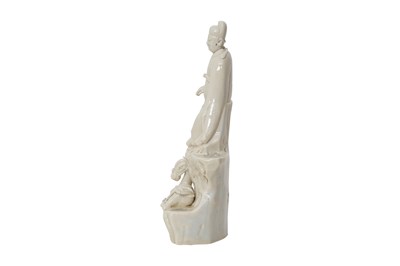 Lot 27 - A CHINESE BLANC DE CHINE FIGURE OF WENGCHANG