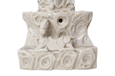 Lot 27 - A CHINESE BLANC DE CHINE FIGURE OF WENGCHANG