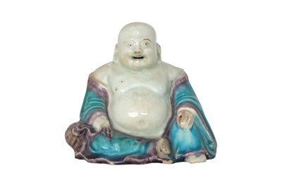 Lot 35 - A CHINESE FAHUA FIGURE OF BUDAI HESHANG