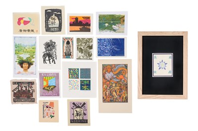 Lot 226 - A GROUP OF SIXTEEN JAPANESE EXLIBRIS