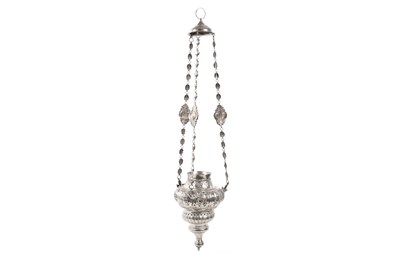 Lot 243 - TWO ARMENIAN SILVER HANGING CENSERS
