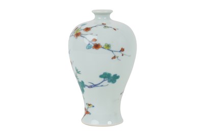 Lot 90 - A CHINESE 'THREE FRIENDS OF WINTER' VASE, MEIPING