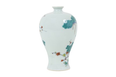Lot 90 - A CHINESE 'THREE FRIENDS OF WINTER' VASE, MEIPING