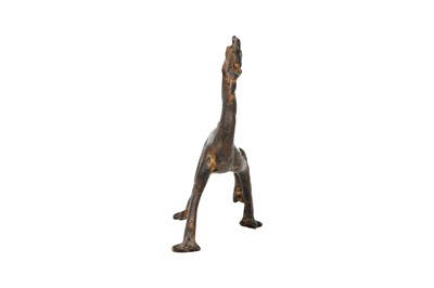 Lot 7 - A CHINESE GILT BRONZE FIGURE OF A DRAGON