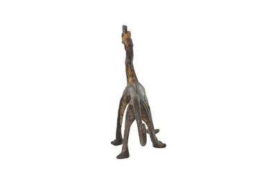 Lot 7 - A CHINESE GILT BRONZE FIGURE OF A DRAGON