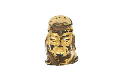 Lot 13 - A CHINESE GILT-BRONZE FIGURE OF A MERMAN, YIYU