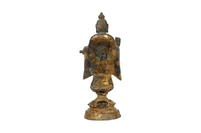 Lot 11 - A CHINESE GILT-BRONZE FIGURE OF LAOZHUN