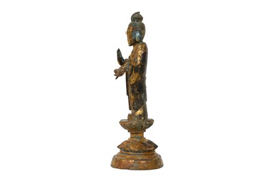 Lot 11 - A CHINESE GILT-BRONZE FIGURE OF LAOZHUN