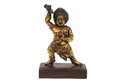 Lot 106 - A TIBETAN FIGURE OF A VAJRAPANI