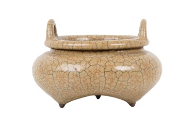 Lot 21 - A CHINESE GUAN-TYPE INCENSE BURNER