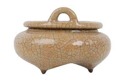 Lot 21 - A CHINESE GUAN-TYPE INCENSE BURNER