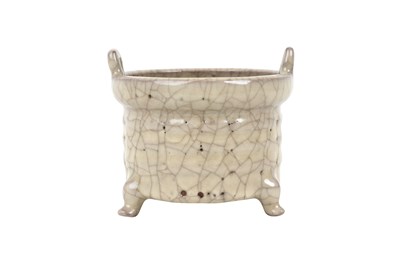 Lot 22 - A CHINESE GE-TYPE INCENSE BURNER
