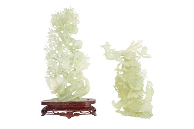 Lot 171 - TWO CHINESE SERPENTINE CARVINGS