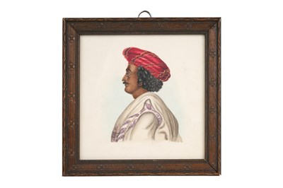 Lot 38 - A PROFILE PORTRAIT OF THE INDIAN REFORMER, RAJA RAM MOHAN ROY (1772 - 1833)