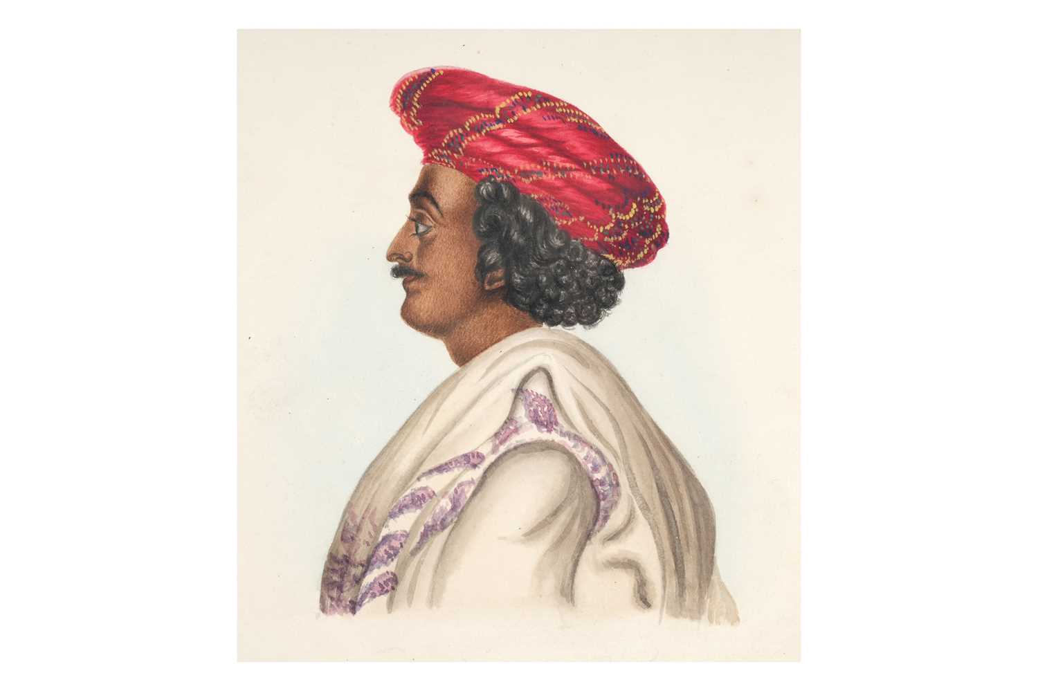Lot 38 - A PROFILE PORTRAIT OF THE INDIAN REFORMER, RAJA RAM MOHAN ROY (1772 - 1833)