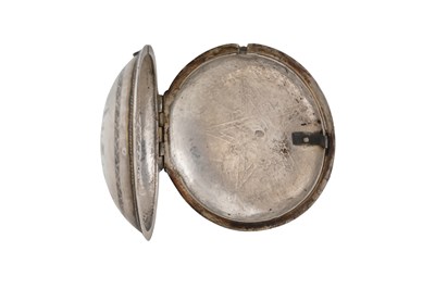 Lot 244 - AN OTTOMAN SILVER AND NIELLO POCKET WATCH CASE