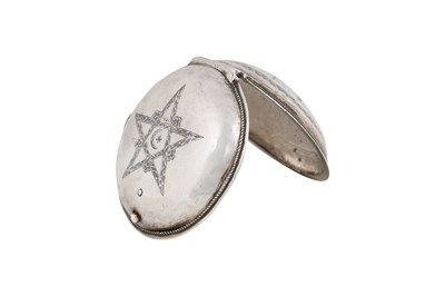 Lot 244 - AN OTTOMAN SILVER AND NIELLO POCKET WATCH CASE