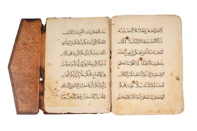 Lot 9 - TWO ILLUMINATED QUR'AN SECTIONS: JUZ IV AND JUZ XXI